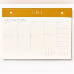 NWT 2026 “Paper Source” Chicago Ave Weekly Desk Pad.